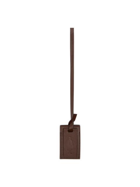 Globe-Trotter Brown Leather Luggage Tag