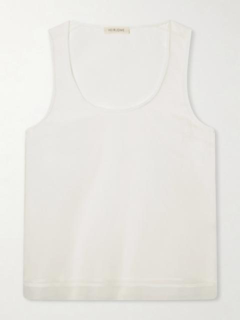 HEIRLOME Elaine Silk-organza Tank Top
