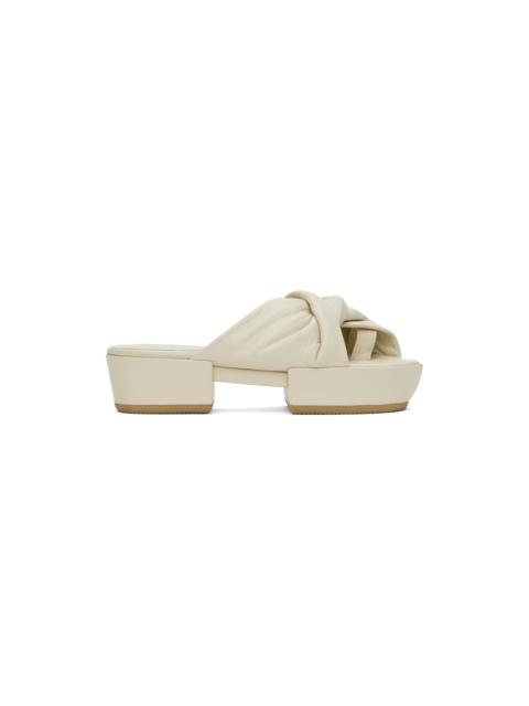 ISSEY MIYAKE Beige Twist Sandals