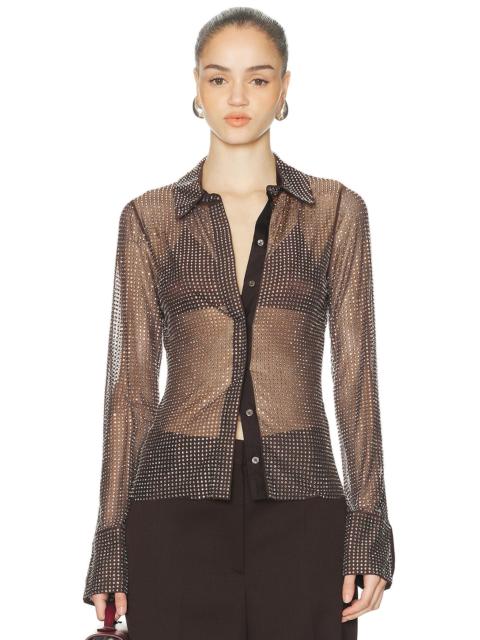 Monse All Over Crystals Shirt