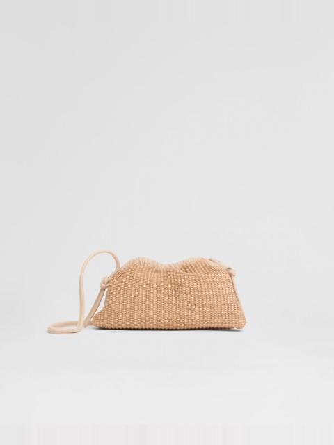 Mansur Gavriel RAFFIA MINI CLOUD CLUTCH