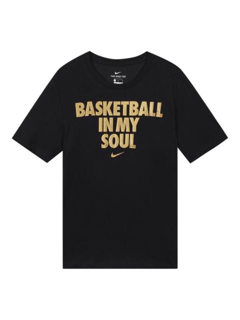 Nike Nike Sportswear Alphabet Printing Short Sleeve Black CT5970-011