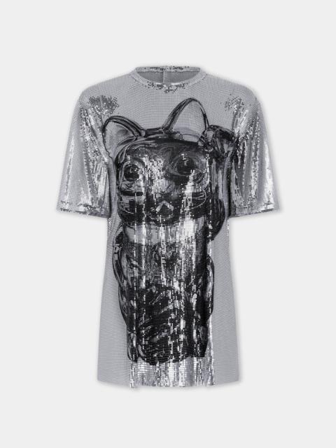 rabanne OHMORI X RABANNE OVERSIZED TOP CAT IN MESH