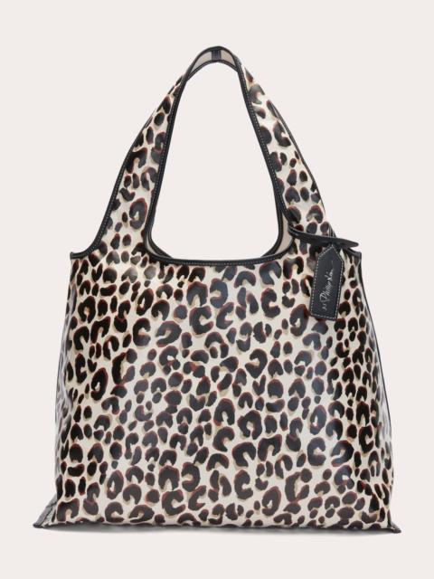 3.1 Phillip Lim Leopard Coated Canvas Market Tote
