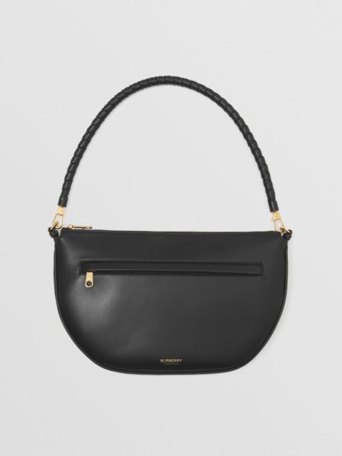 Burberry Large Plongé Lambskin Olympia Pouch