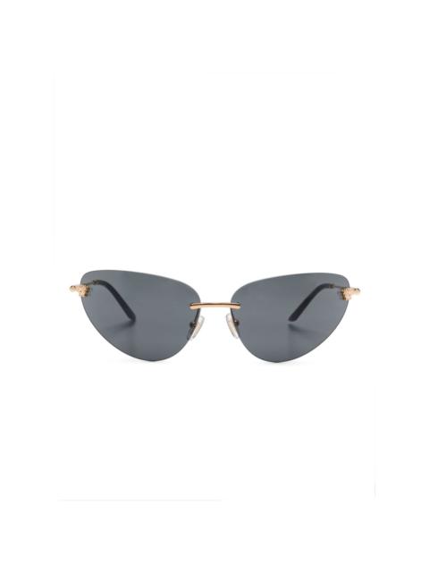 VERSACE geometric-frame sunglasses