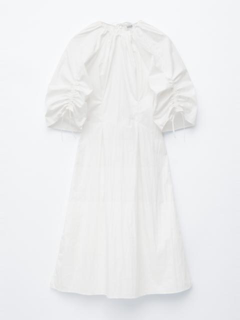 & Other Stories Sculptural Drawstring Midi Dress