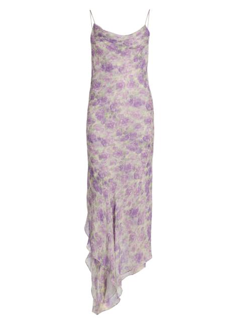 RONNY KOBO Women's Kaa Floral-Print Midi-Slipdress - Purple Multi