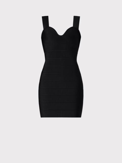 HERVE LEGER ICON STRAPPY SWEETHEART MINI DRESS