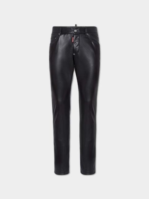 DSQUARED2 COOL GUY FAUX LEATHER JEANS