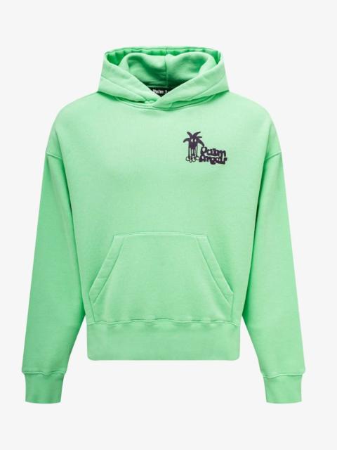 Palm Angels Palm Angels Green Douby Logo Hoodie