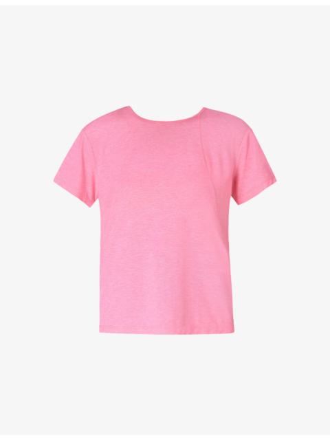 Sweaty Betty Soft Flow Studio Strappy-Back Stretch-Jersey T-Shirt