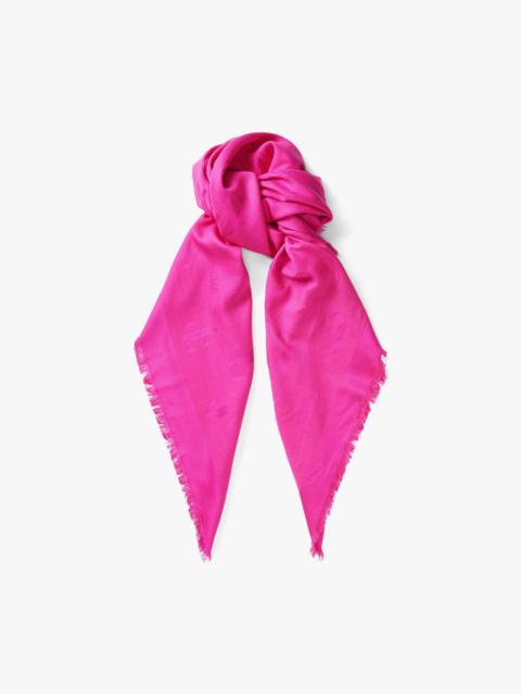 Emani
Fuchsia Silk and Wool Jacquard Shawl