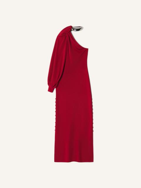Lanvin ASYMMETRICAL CHOKER DRESS IN VISCOSE