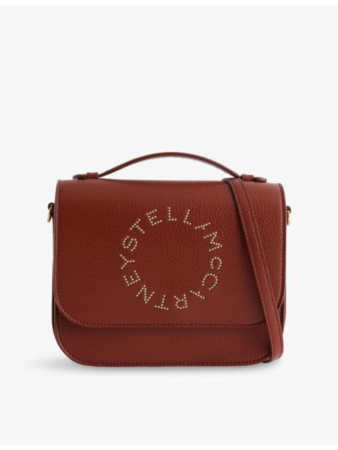 Stella McCartney Logo Flap Faux-Leather Shoulder Bag