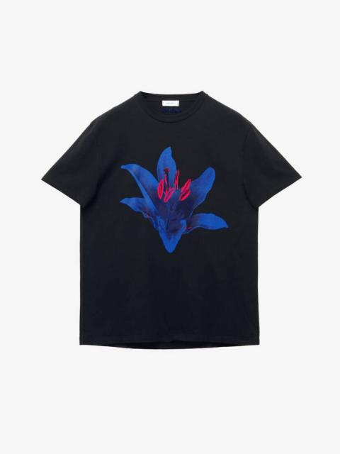 Alexander McQueen Blue Lily T-shirt