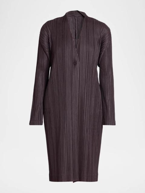 ISSEY MIYAKE Pleats Single-Button Jacket