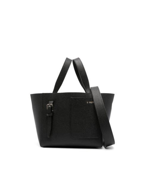 Valextra Soft Bucket Micro leather tote bag