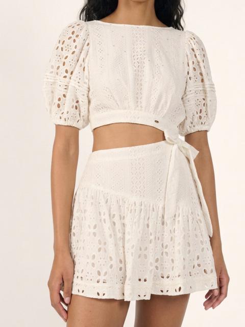 Poupette St Barth Mini Dress Chantal - Natural White
