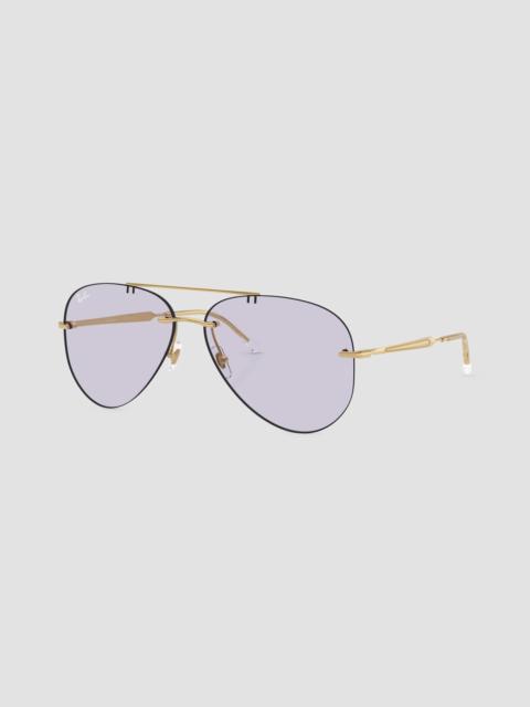 Ray-Ban Women's RB3791 62MM Aviator Sunglasses - Gold Purple