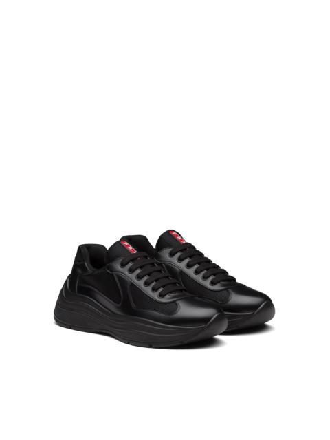 Prada America&#39;S Cup Xl Leather Sneakers