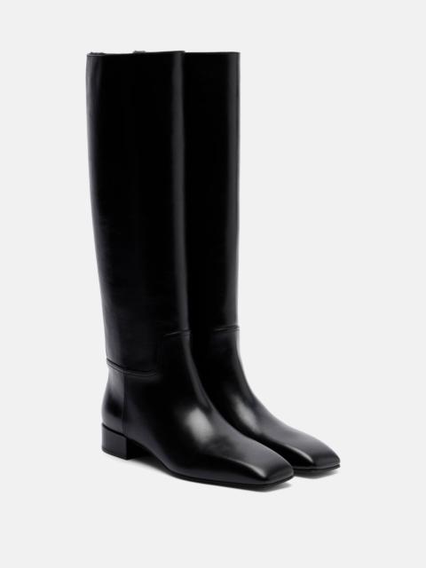 CHRISTEN Classic Square leather knee-high boots