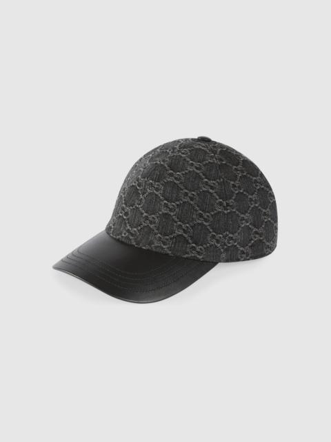 GG denim baseball hat