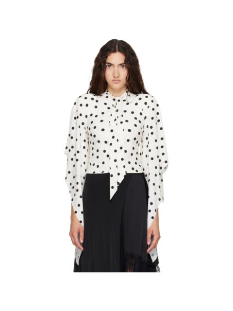 VETEMENTS White Round Shoulder Blouse