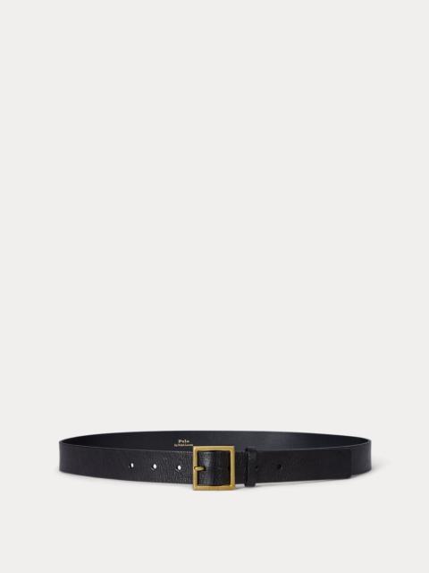 Polo Ralph Lauren Square-Buckle Leather Belt