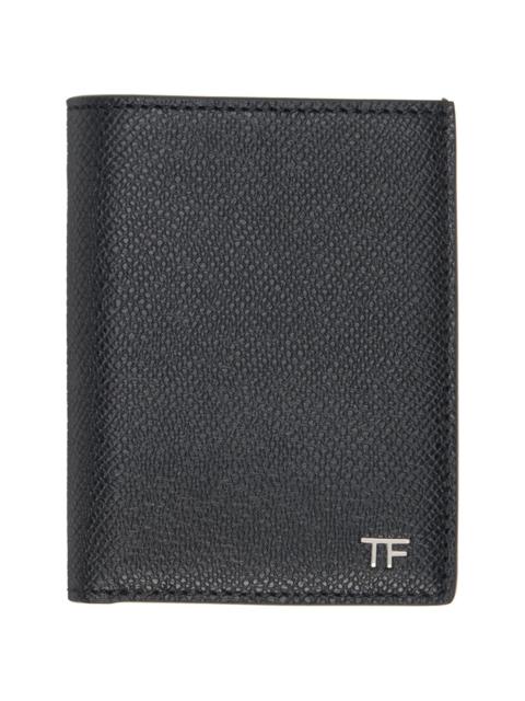 TOM FORD Black T Line Class Bifold Card Holder
