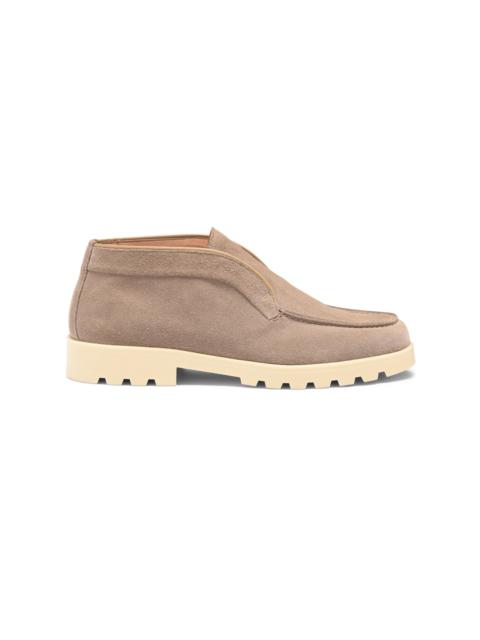 Santoni Women's taupe suede desert boot