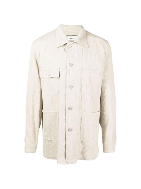 TAAKK textured-effect shirt jacket