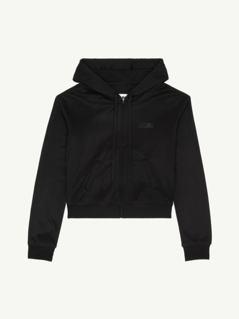 MM6 Maison Margiela Print hooded zip sweatshirt
