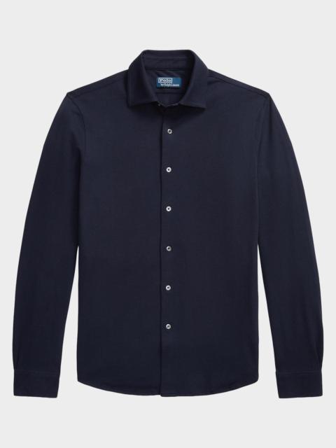 Polo Ralph Lauren Men's Lux Micro Piqué-Knit Cotton Shirt