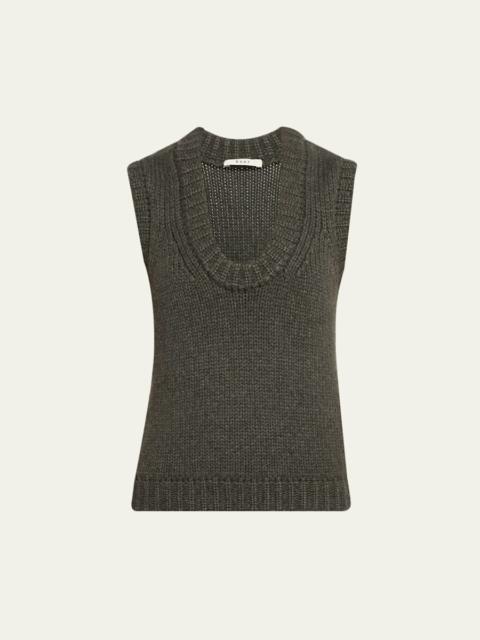6397 Shaker Linen-Blend Vest
