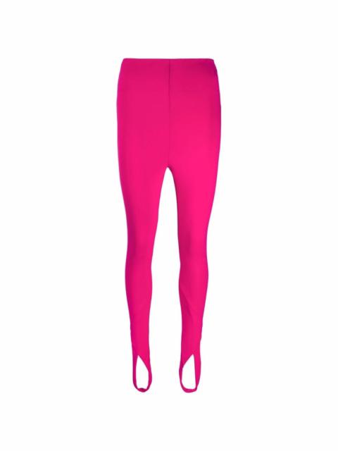 THE ATTICO Jamie cut-out stirrup leggings | REVERSIBLE