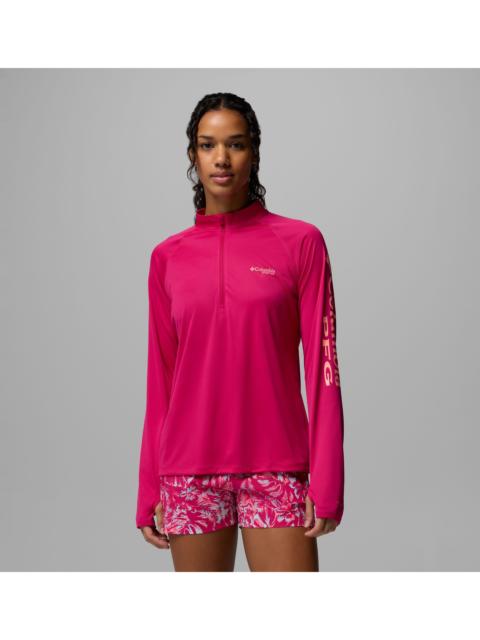 Columbia Women's PFG Tidal Tee Quarter Zip Long Sleeve Shirt