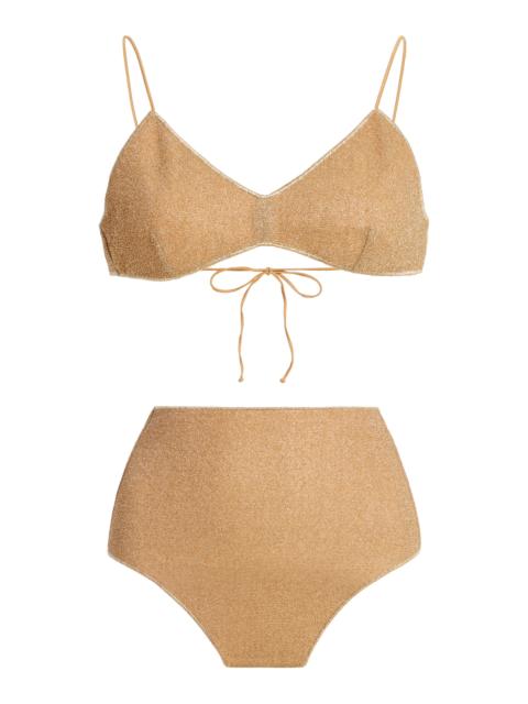 Oséree Lumière High-Rise Bikini gold