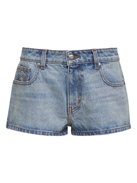 Rhude LOW-WAIST DENIM SHORTS "INDIGO" RHSS24SH21012305 LIG