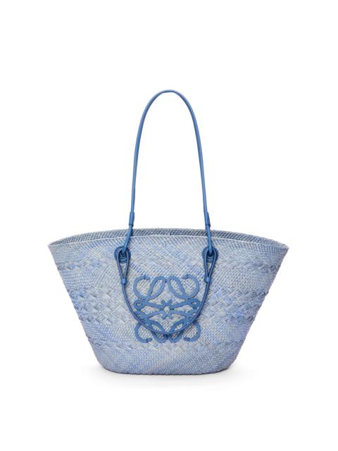 Loewe Anagram Basket bag in iraca palm and calfskin