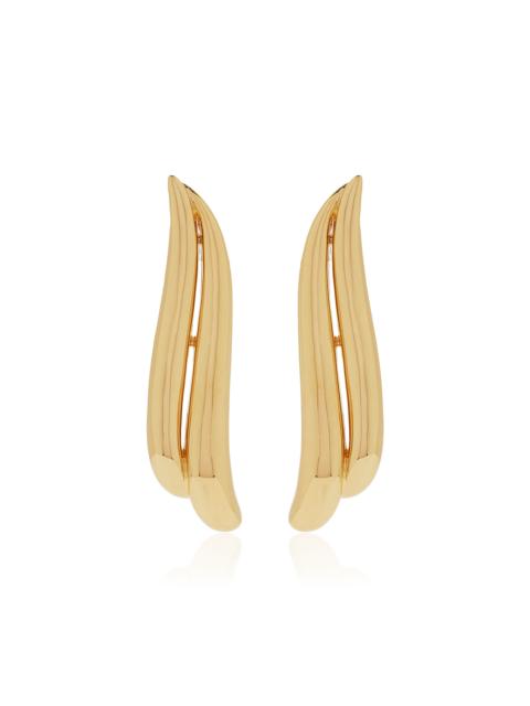 ANITA KO Large Eclipse 18K Yellow Gold Earrings