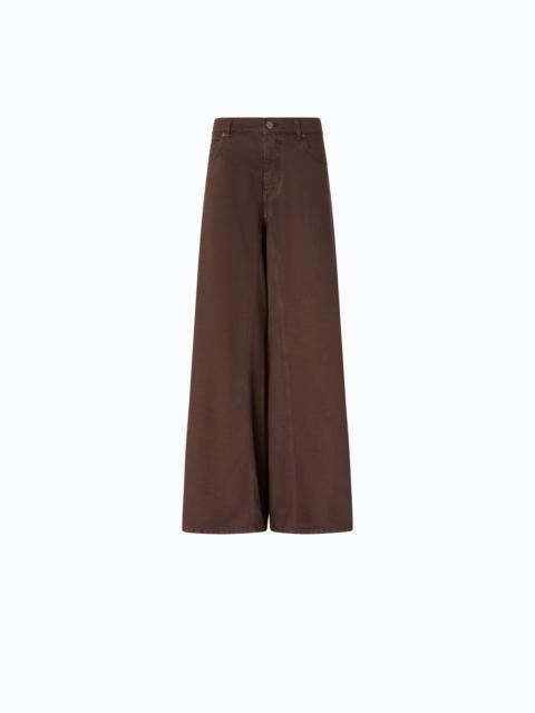 PINKO FLARED JEANS WITH SUPER WIDE LEG