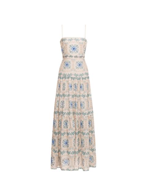 Agua by Agua Bendita Lima Chivas Maxi Dress