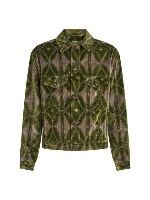 Etro velvet-effect jacquard jacket