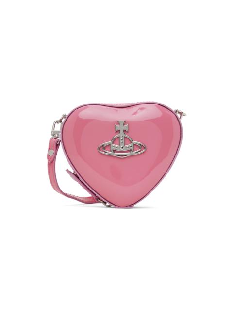 Pink Mini Louise Heart Crossbody Bag