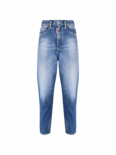 DSQUARED2 faded effect mom jeans