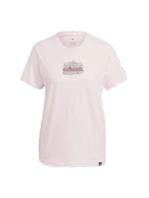 (WMNS) adidas Doodle T-Shirt Asia Sizing 'Pink' IJ7315