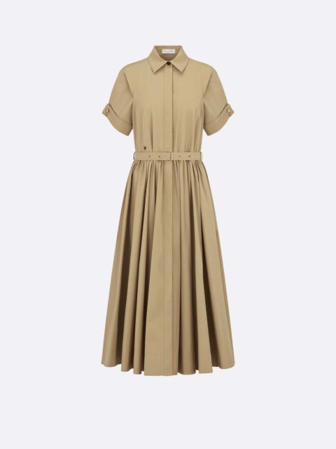 Belted Mid-Length Dress