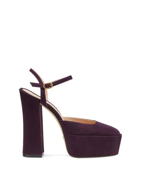 Stuart Weitzman SKYHIGH 145 ANKLE-STRAP PLATFORM PUMP