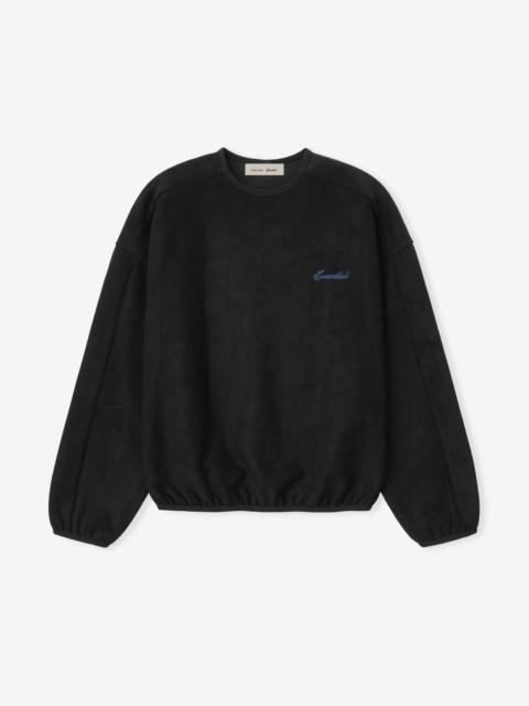 ESSENTIALS Suede Fleece Signature Modern Crewneck Sweatshirt W/ Piping